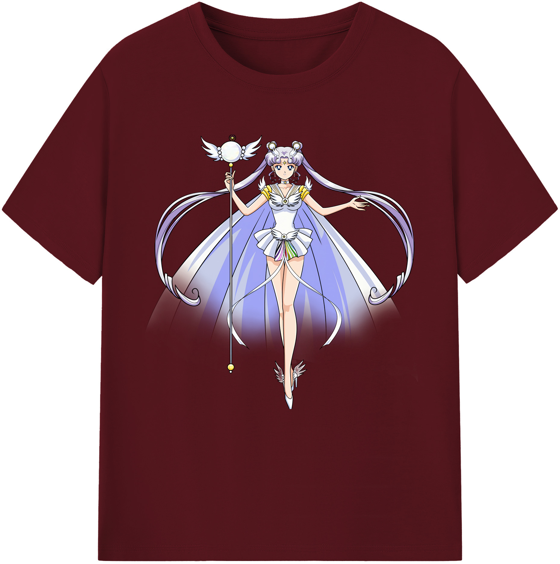 （画像用） 美少女戦士セーラームーン 月野 うさぎ つきの うさぎ Sailor Moon Tsukino Usagi 綿100％半袖Tシャツ（フロントプリント）